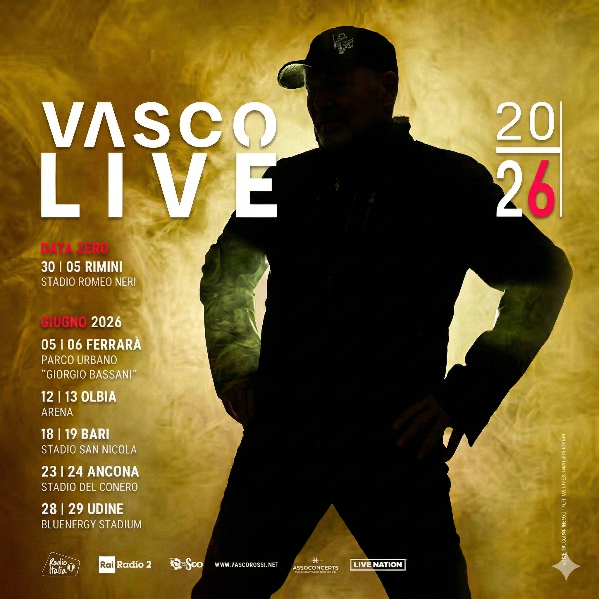 VASCO ROSSI – FERRARA – 05 GIUGNO 2026